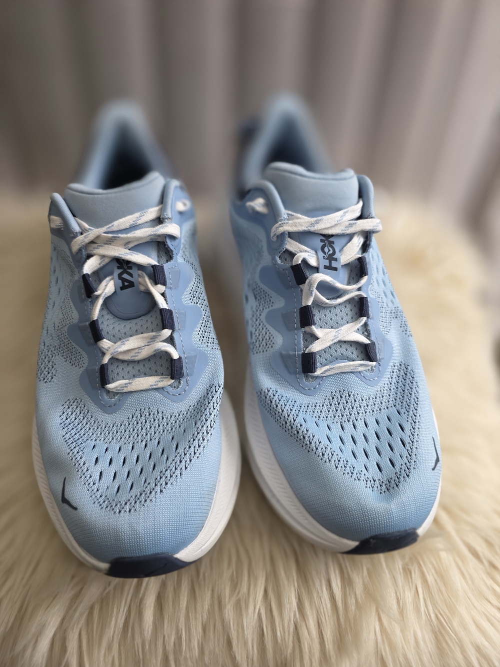 Hoka Kawana Women's Light Blue Running Shoes - Breathable Support, Size 8.5b
